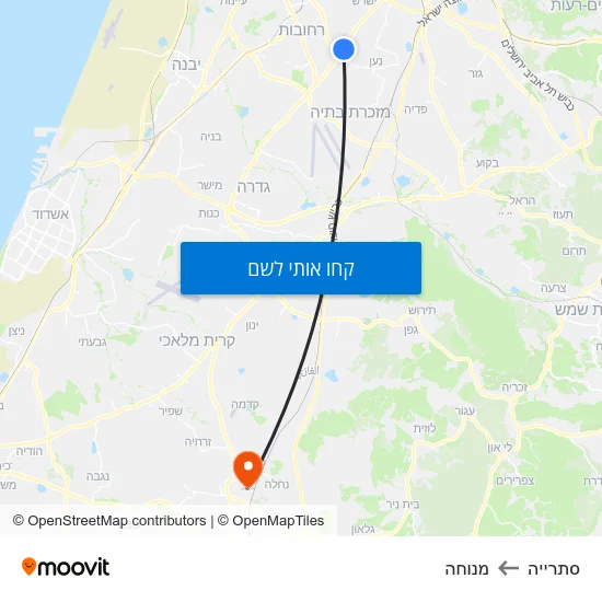 מפת סתרייה למנוחה