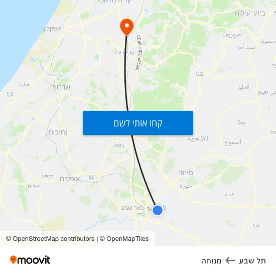 מפת תל שבע למנוחה