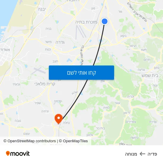 מפת פדיה למנוחה
