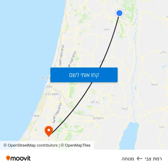 מפת רמת צבי למנוחה