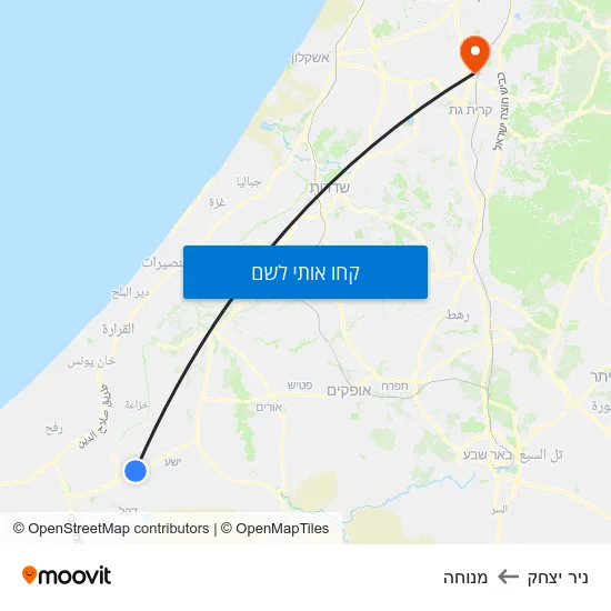 מפת ניר יצחק למנוחה