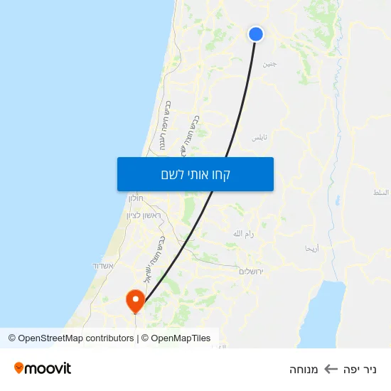 מפת ניר יפה למנוחה