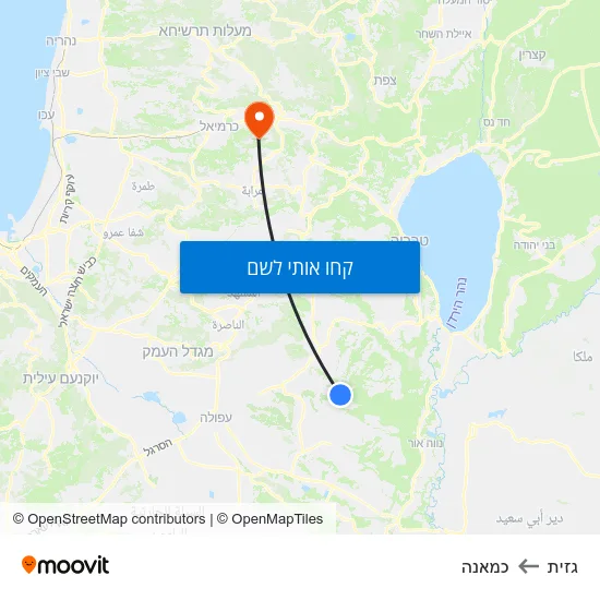 מפת גזית לכמאנה