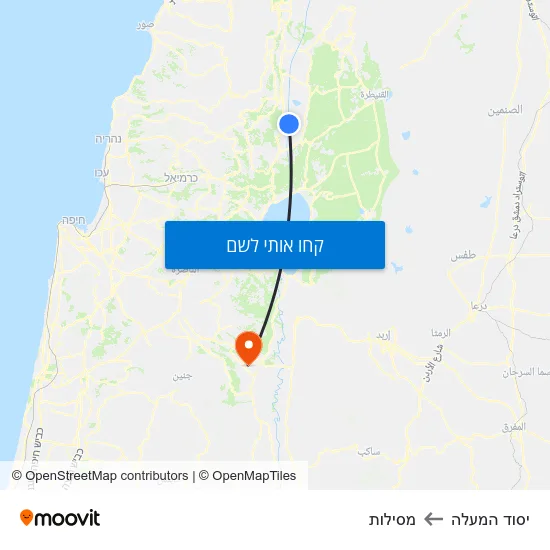מפת יסוד המעלה למסילות