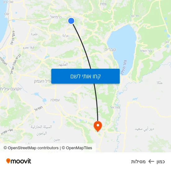 מפת כמון למסילות