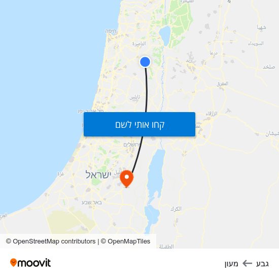 מפת גבע למעון