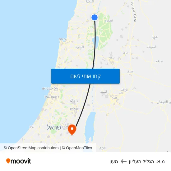 מפת מ.א. הגליל העליון למעון