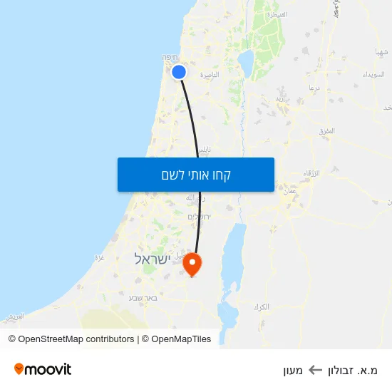 מפת מ.א. זבולון למעון