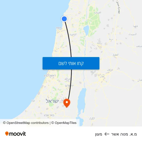 מפת מ.א. מטה אשר למעון