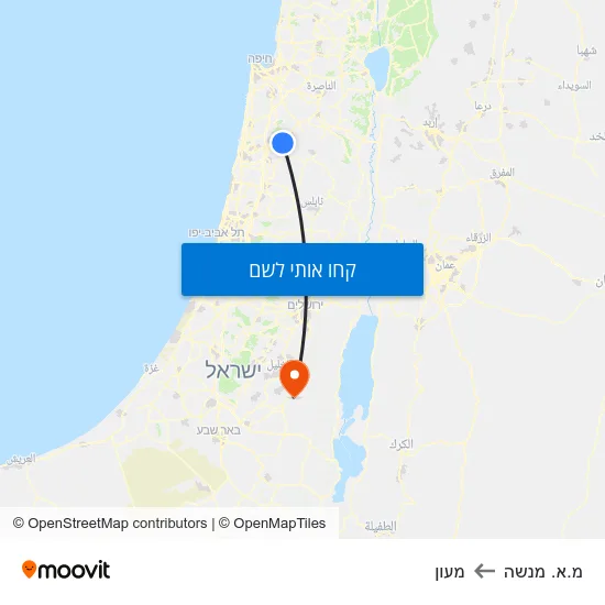 מפת מ.א. מנשה למעון