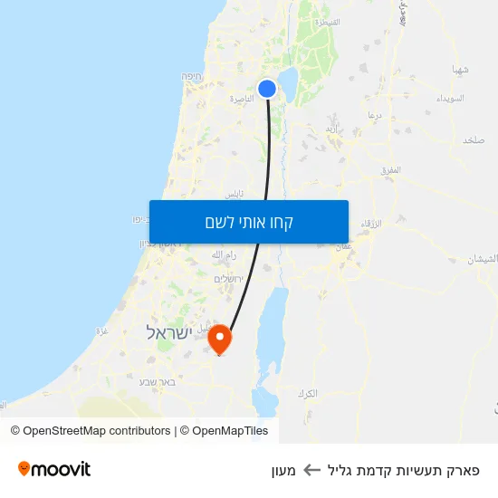 מפת פארק תעשיות קדמת גליל למעון