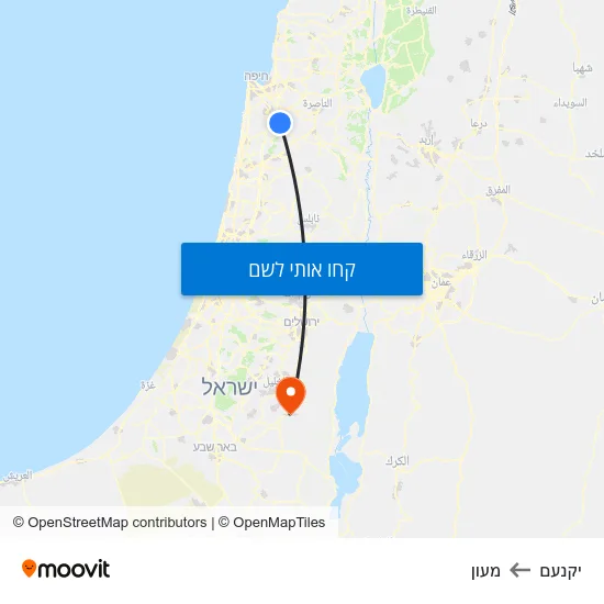מפת יקנעם למעון