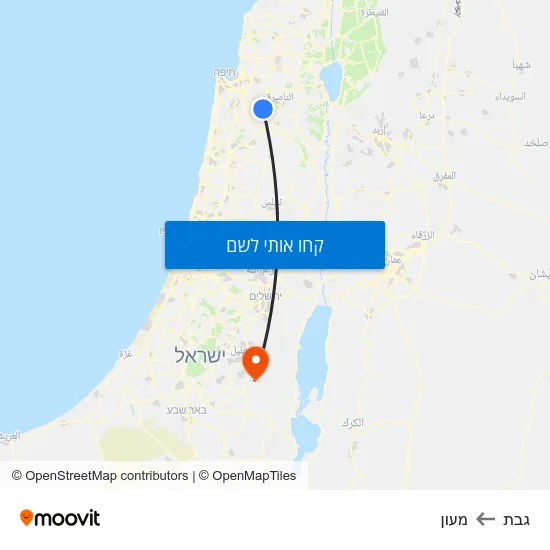 מפת גבת למעון