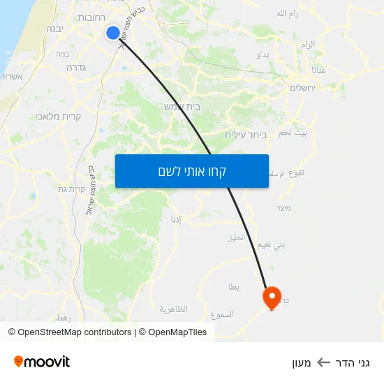 מפת גני הדר למעון