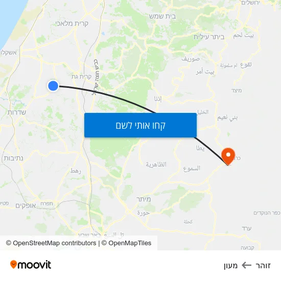 מפת זוהר למעון