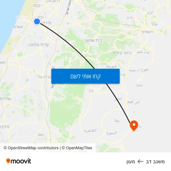 מפת משגב דב למעון