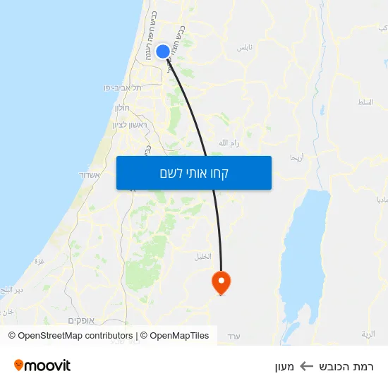 מפת רמת הכובש למעון