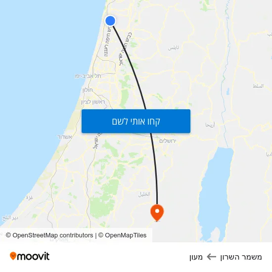 מפת משמר השרון למעון