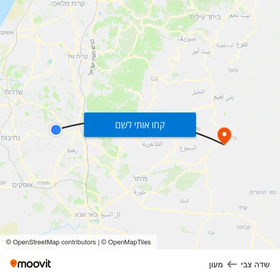 מפת שדה צבי למעון
