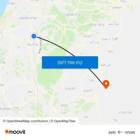 מפת מנוחה למעון