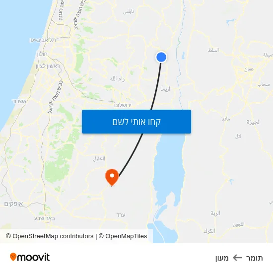 מפת תומר למעון