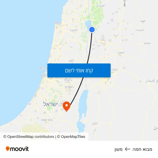 מפת מבוא חמה למעון