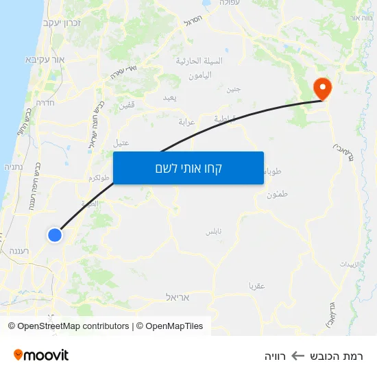 מפת רמת הכובש לרוויה