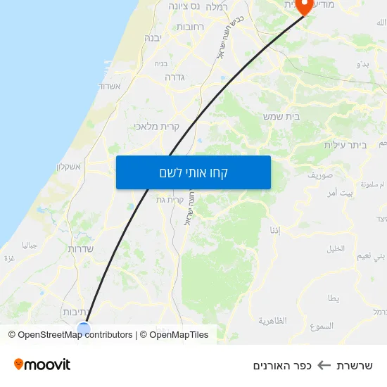מפת שרשרת לכפר האורנים