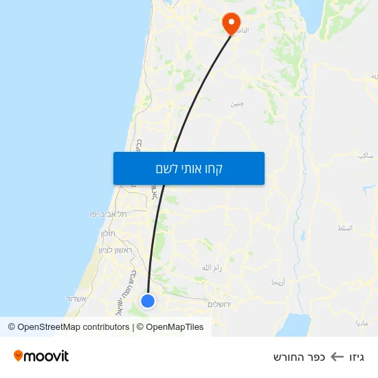 מפת גיזו לכפר החורש