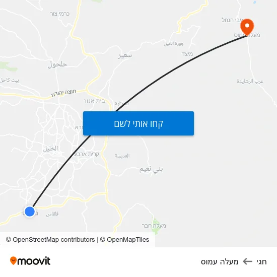 מפת חגי למעלה עמוס