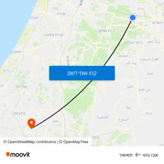 מפת אבו גוש לתאשור