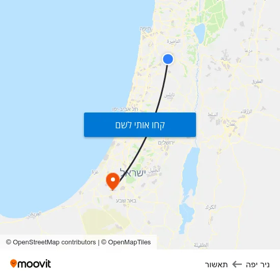 מפת ניר יפה לתאשור