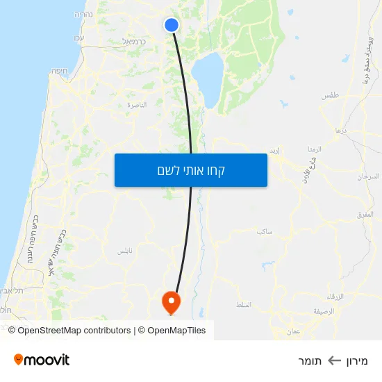 מפת מירון לתומר