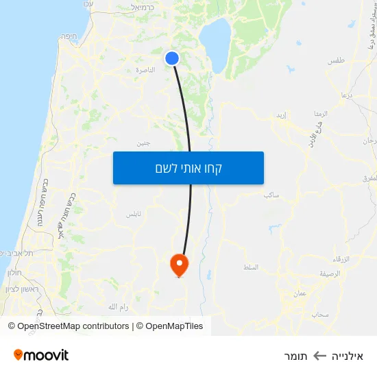 מפת אילנייה לתומר