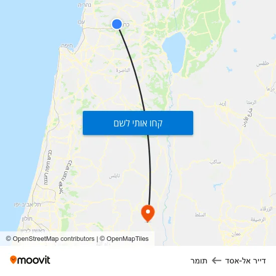 מפת דייר אל-אסד לתומר