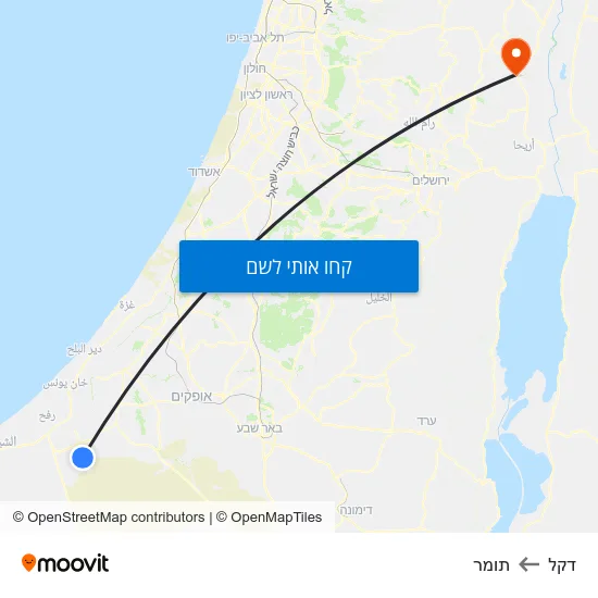 מפת דקל לתומר