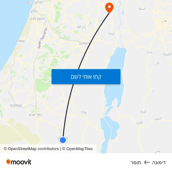 מפת דימונה לתומר