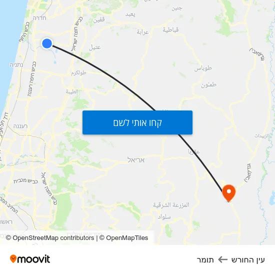 מפת עין החורש לתומר