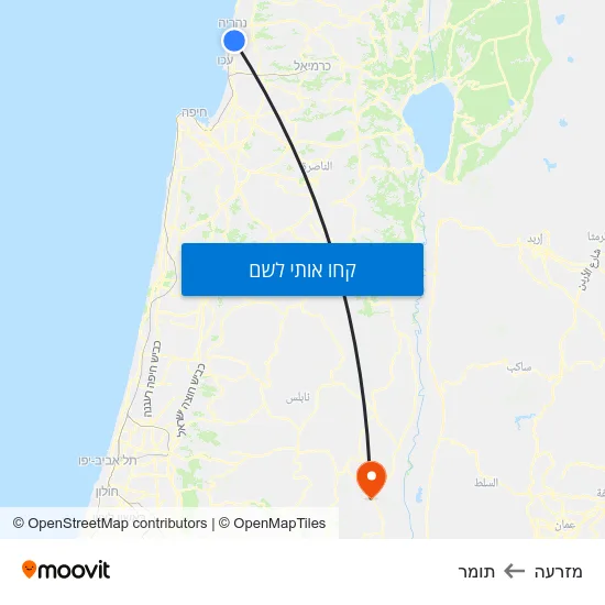 מפת מזרעה לתומר