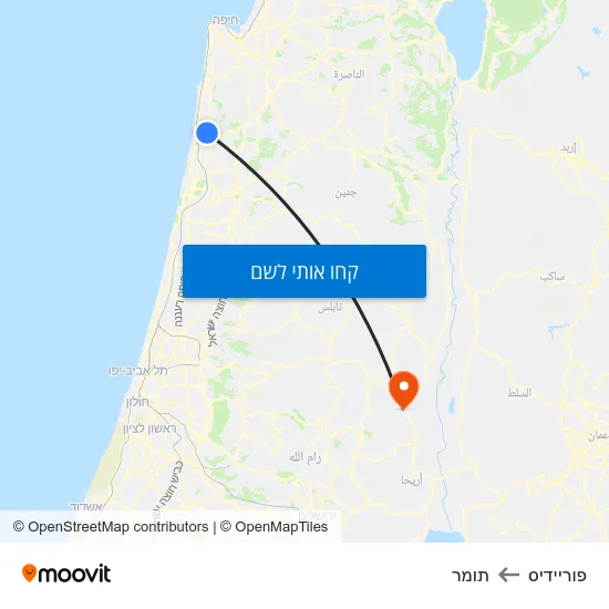 מפת פוריידיס לתומר