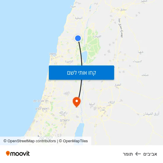 מפת אביבים לתומר