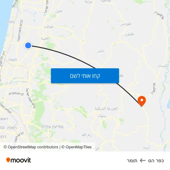 מפת כפר הס לתומר