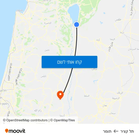 מפת תל קציר לתומר