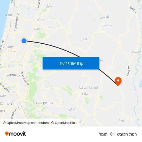 מפת רמת הכובש לתומר