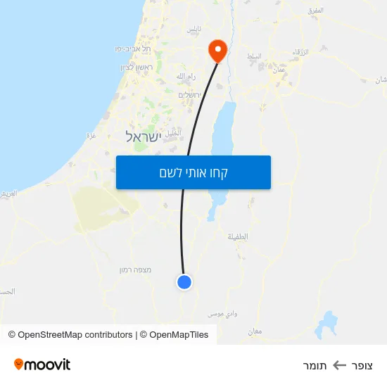 מפת צופר לתומר