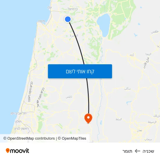 מפת שכניה לתומר