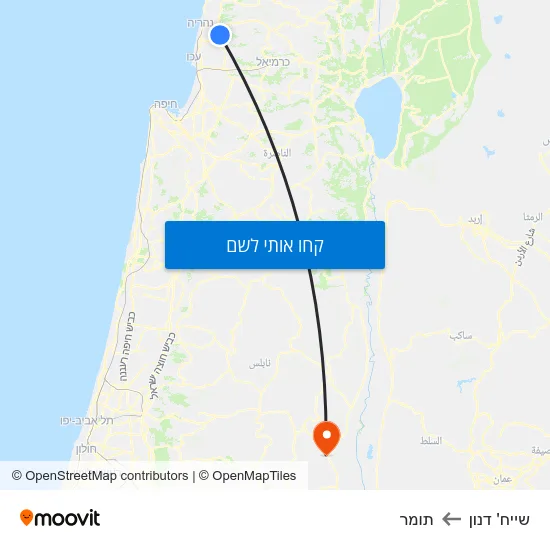 מפת שייח' דנון לתומר