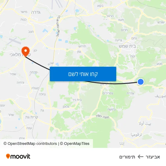 מפת אביעזר לתימורים