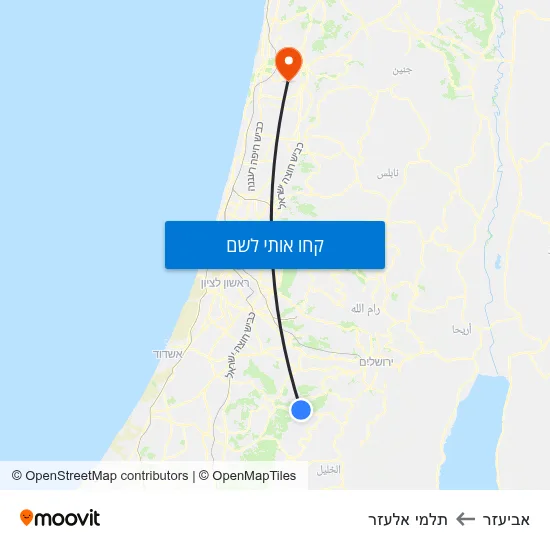 מפת אביעזר לתלמי אלעזר