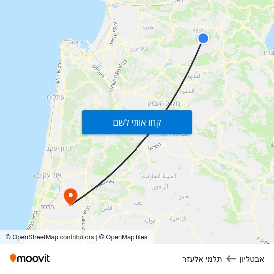 מפת אבטליון לתלמי אלעזר